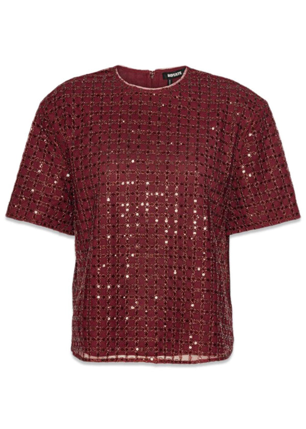 BEADED OVERSIZED TOP - Zinfandel-Top-Rotate-Butler Loftet