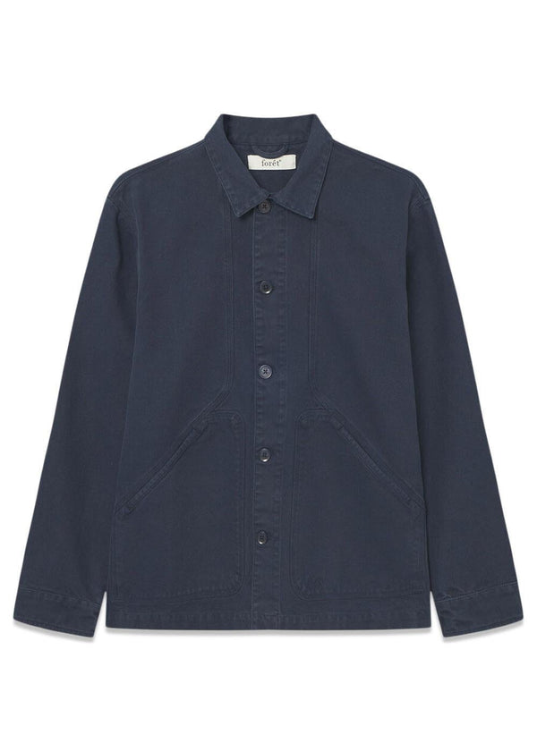 BERRY OVERSHIRT - Navy-Shirts-Forét-Butler Loftet