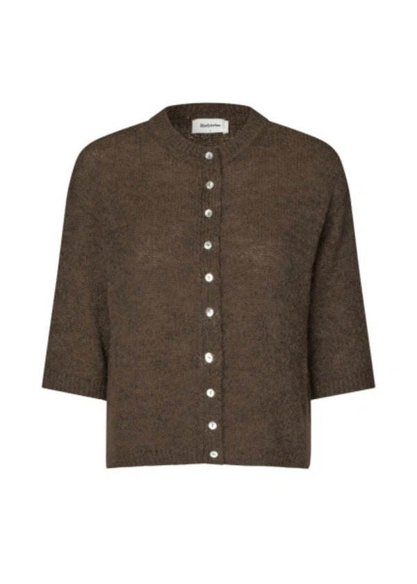 Bailormd cardigan - Chocolate Chip-Knitwear-Modström-Butler Loftet