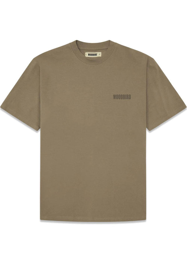 Baine Base tee - Dark Brown-T-shirts-Woodbird-Butler Loftet
