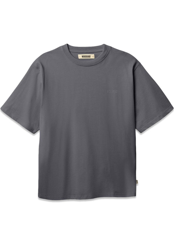 Baine Base tee - Slate Blue-T-shirts-Woodbird-Butler Loftet