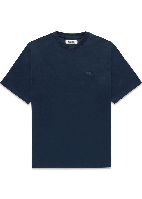 Baine Cray Tee - Navy-T-shirts-Woodbird-Butler Loftet