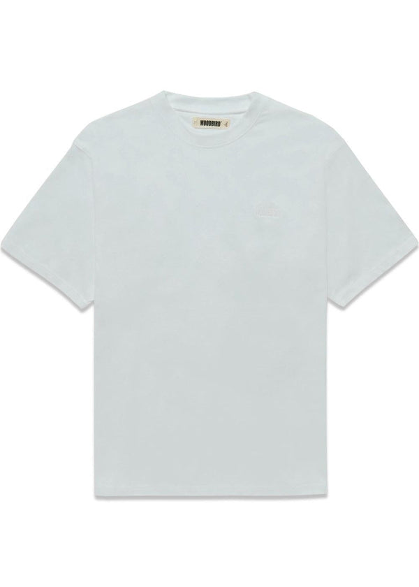 Baine Cray Tee - White-T-shirts-Woodbird-Butler Loftet