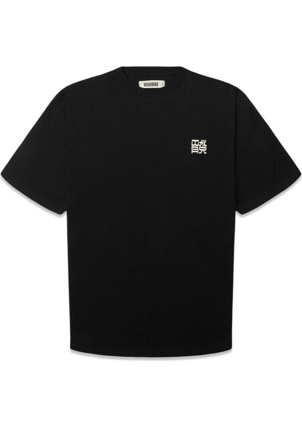Baine HK Tee - Black-T-shirts-Woodbird-Butler Loftet