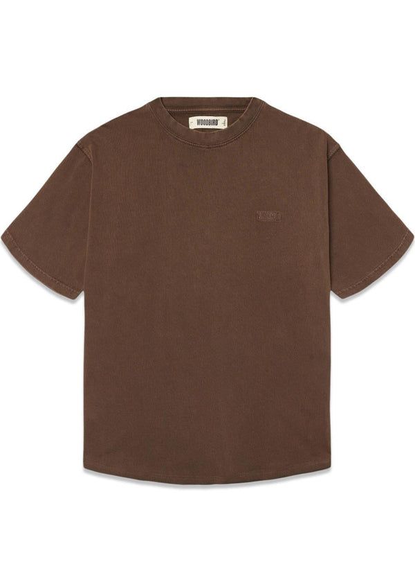 Baine Warp Acid Tee - Washed Brown-T-shirts-Woodbird-Butler Loftet