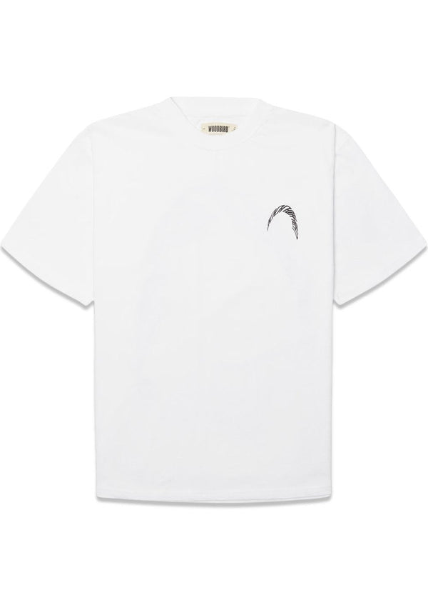 Baine Warp Tee - White-Black-T-shirts-Woodbird-Butler Loftet