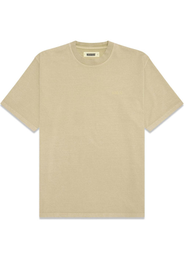 Baine Washed Tee - Light Sand-T-shirts-Woodbird-Butler Loftet