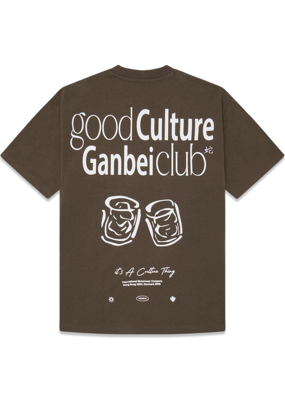 Balo Ganbei Tee - Brown-T-shirts-Woodbird-Butler Loftet