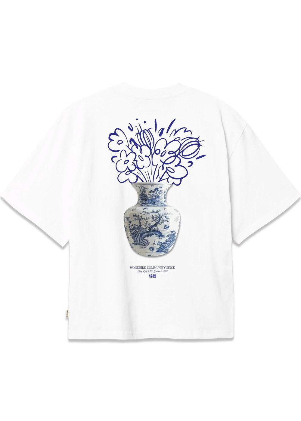 Balo Ming Tee - White-T-shirts-Woodbird-Butler Loftet