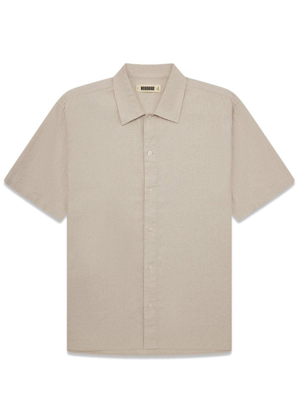 Banks Linen Shirt - Sand-Shirts-Woodbird-Butler Loftet