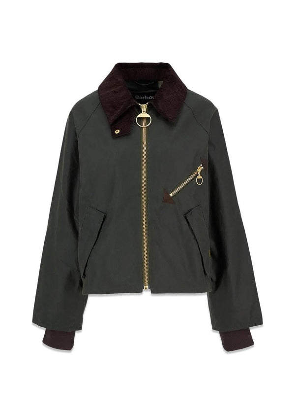Barbour Arlene Wax Jacket - Fern/Ancient Tartan-Outerwear-Barbour-Butler Loftet