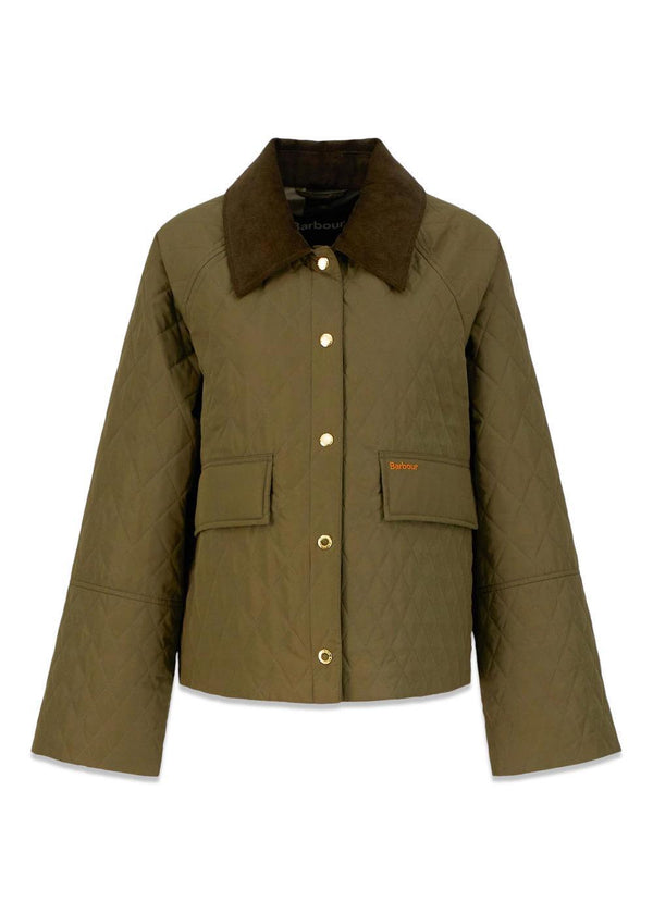 Barbour Kirby Quiltet Jacket - Ivy Green/Ancient Tartan-Outerwear-Barbour-Butler Loftet