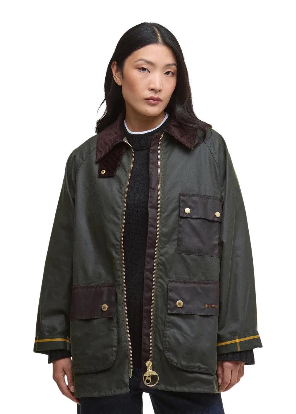 Barbour Luella Wax Jacket - Fern/Ancient Tartan-Outerwear-Barbour-Butler Loftet