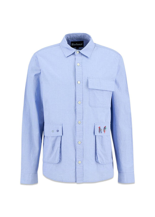 Barbour PS Rawling Shi - Mid Blue-Shirts-Barbour-Butler Loftet