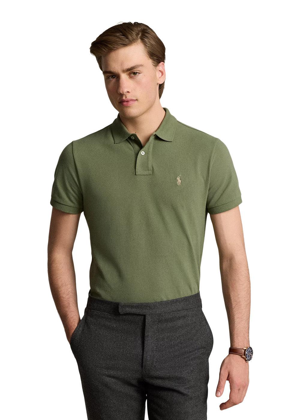 Basic Mesh Polo - Dust Green-T-shirts-Ralph Lauren-Butler Loftet