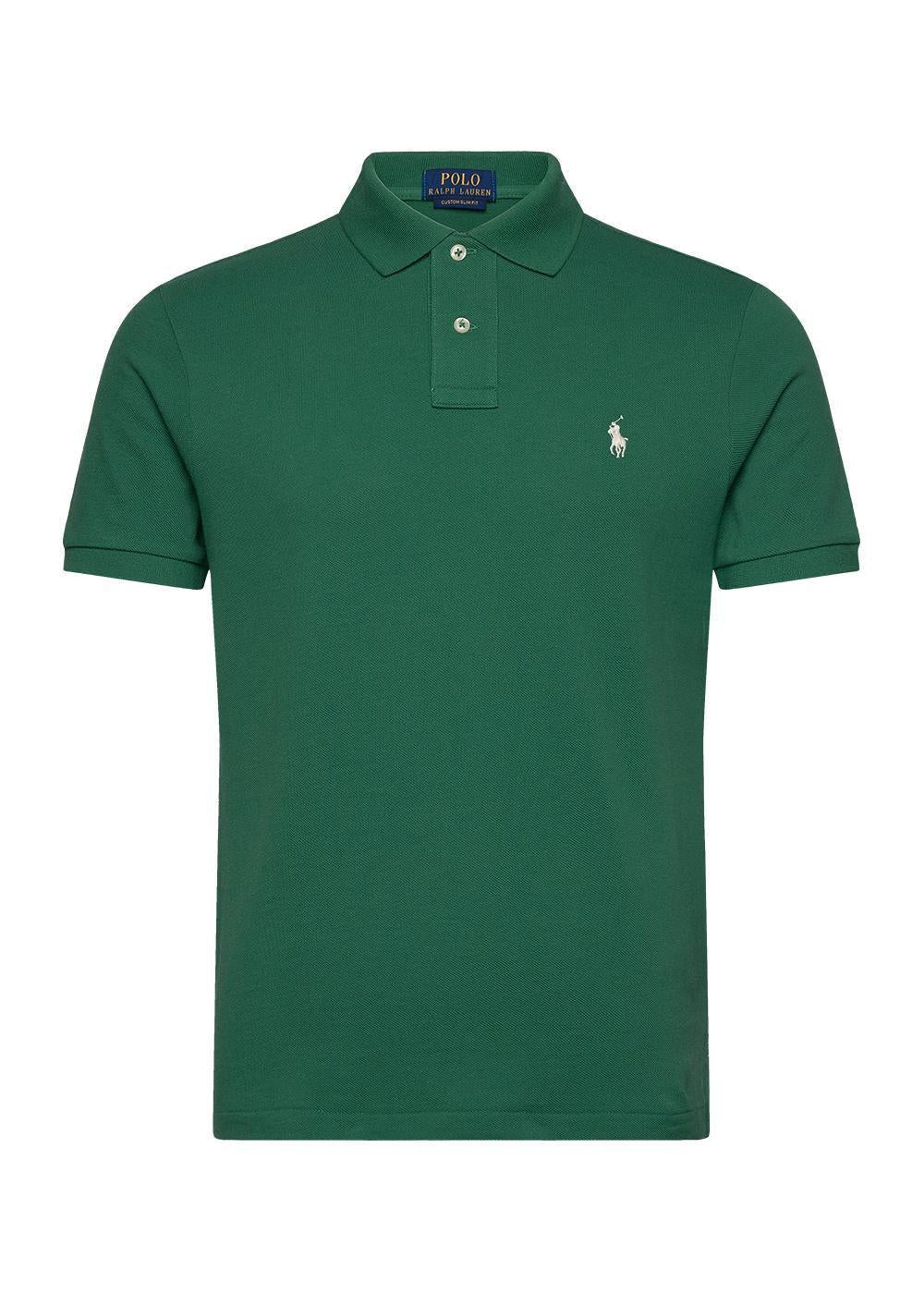 Basic Mesh Polo - Green-T-shirts-Ralph Lauren-Butler Loftet