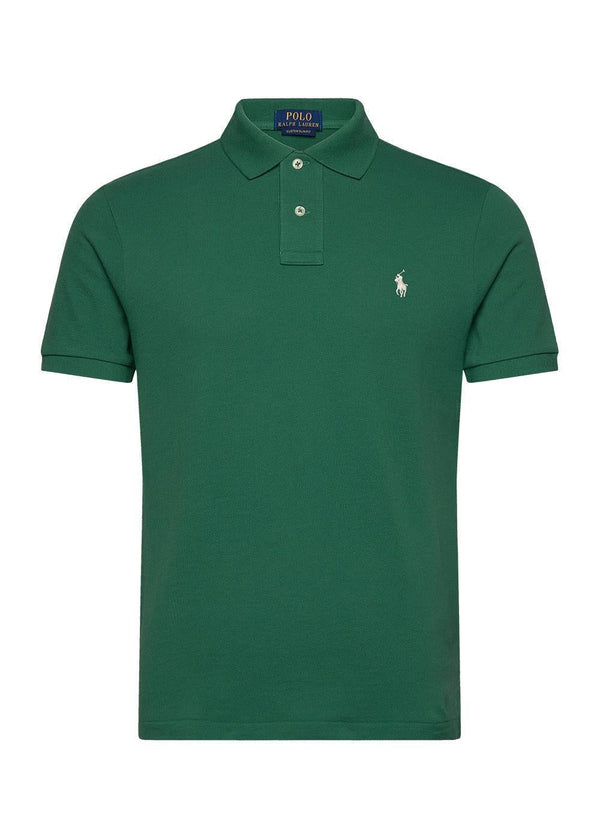 Basic Mesh Polo - Green-T-shirts-Ralph Lauren-Butler Loftet