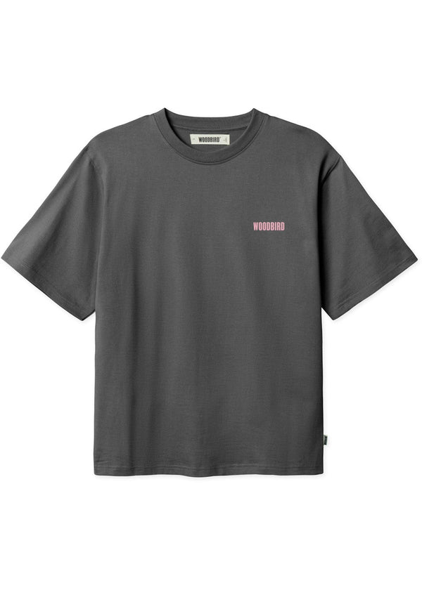 Beam Curbi Tee - Asphalt-T-shirts-Woodbird-Butler Loftet