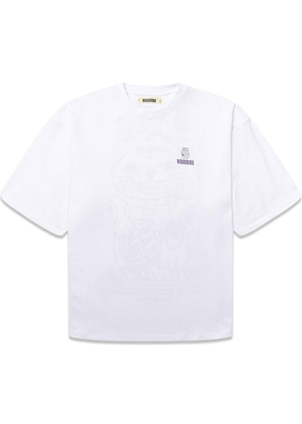 Beam Lucky Tee - White-T-shirts-Woodbird-Butler Loftet
