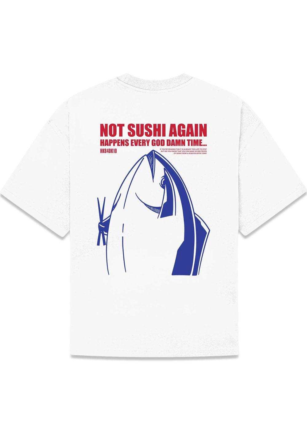 Beam Sushi Tee - White-T-shirts-Woodbird-Butler Loftet