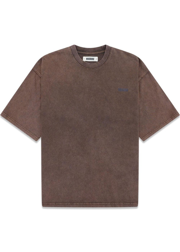 Beam Washed Home Tee - Brown-T-shirts-Woodbird-Butler Loftet