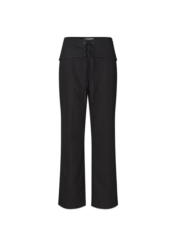 Beamd pants - Black-Pants-Modström-Butler Loftet