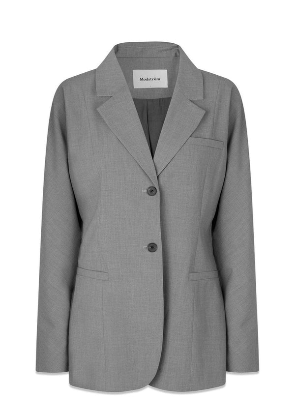 Modströms BennyMD Blazer - Grey Melange. Køb jakkesæt women her.