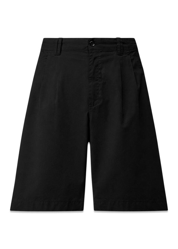 Bermuda - Cotton Gabardine - Black-Pants-C.P. Company-Butler Loftet