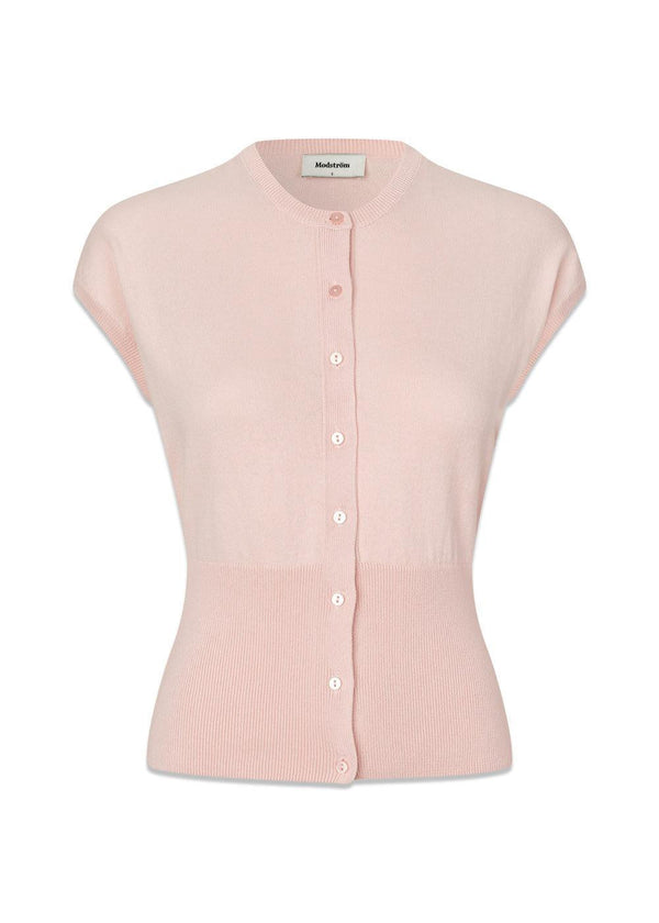 Bernadettemd vest - Silver Peony-Knitwear-Modström-Butler Loftet