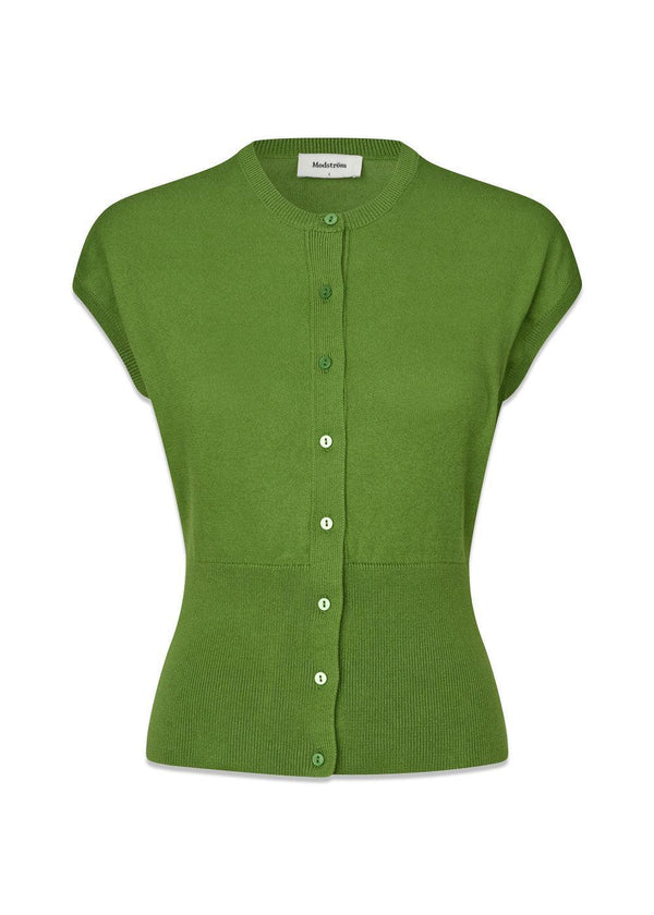 Bernadettemd vest - Twist Of Lime-Knitwear-Modström-Butler Loftet