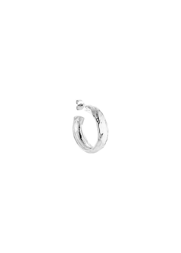 Big Bruised Heart Hoop - Sterling Silver-Jewellery-Jane Kønig-Butler Loftet
