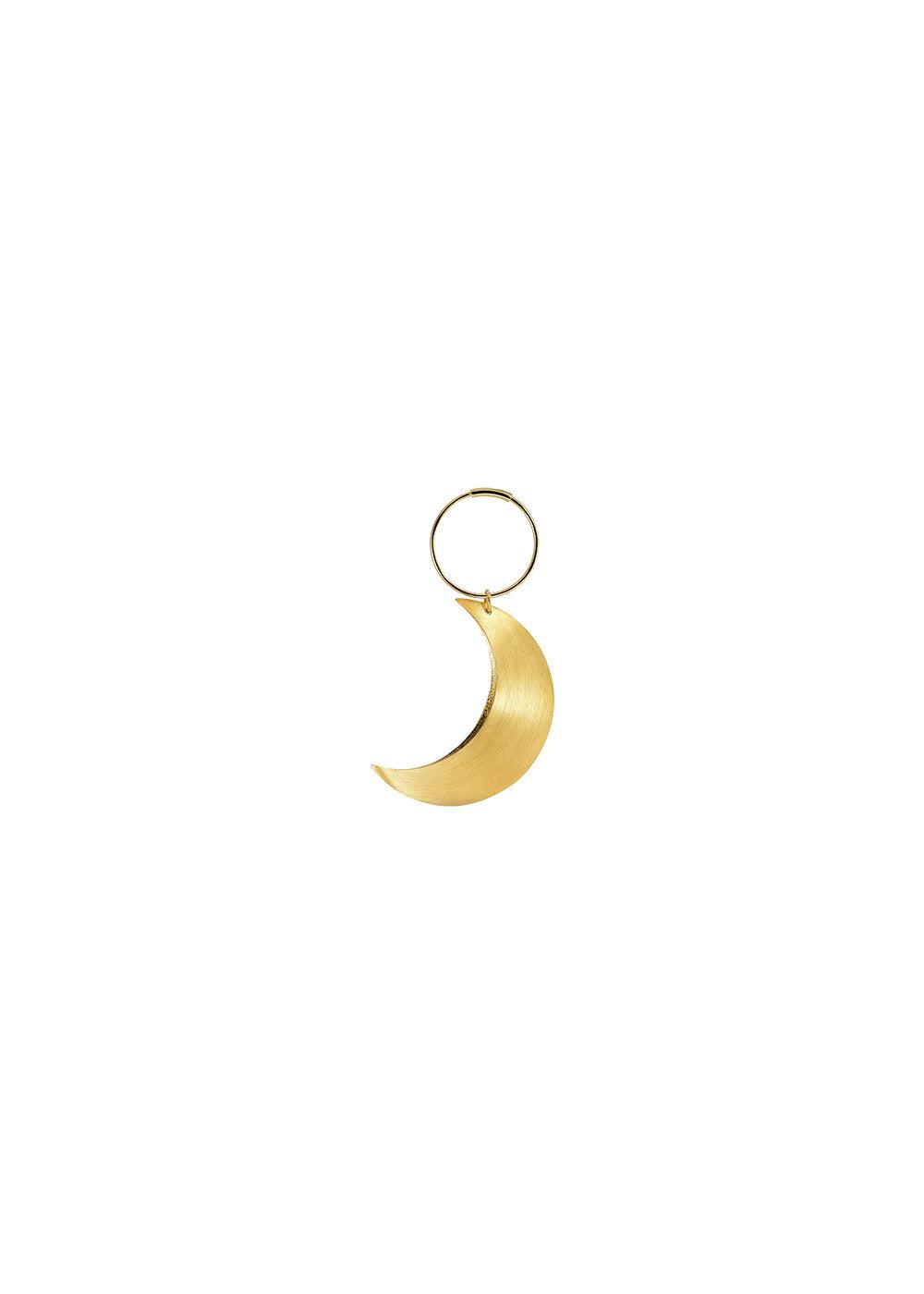 Big Half Moon Creole - Gold-Plated Silver-Jewellery-Jane Kønig-Butler Loftet