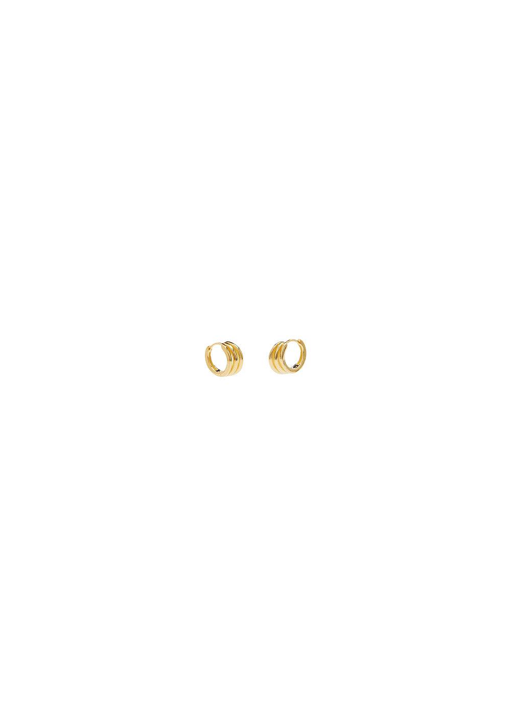 Billie Hoops - Fg, Goldplated