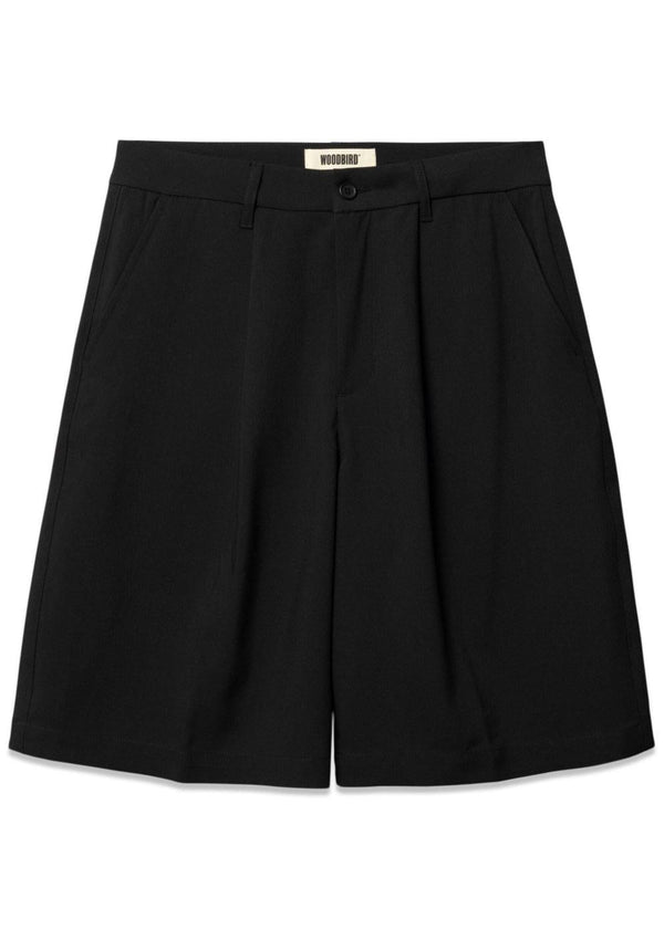 Bin Guan Shorts - Black-Shorts-Woodbird-Butler Loftet