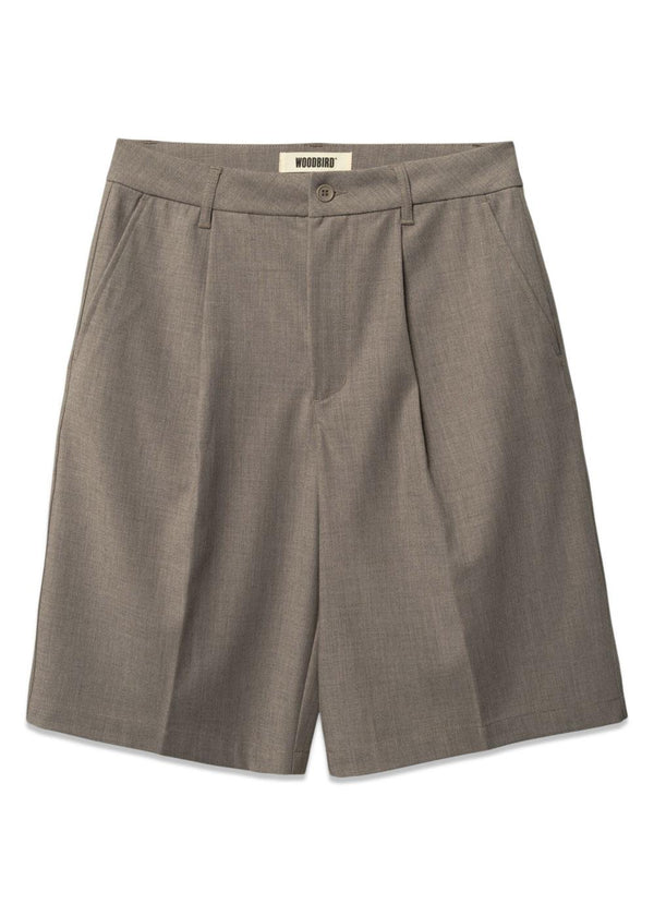 Bin Guan Shorts - Sand Melange-Shorts-Woodbird-Butler Loftet