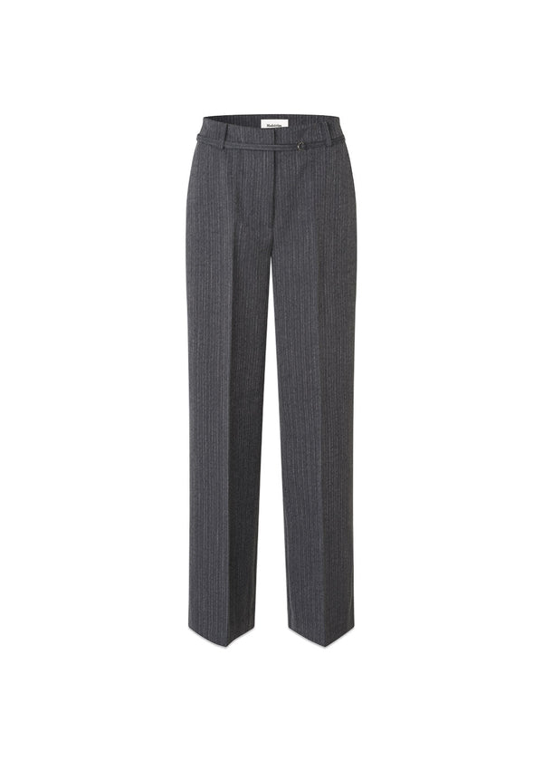 Birnamd pants - Grey Melange Pinstripe-Pants-Modström-Butler Loftet