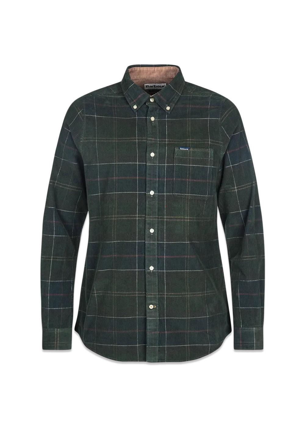 Blair Tailored Tartan Corduroy - Green-Shirts-Barbour-Butler Loftet
