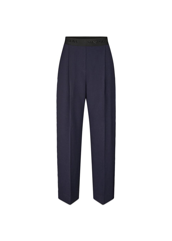 Blanket Stitch Elastic Pants - Parisian Night-Pants-Stine Goya-Butler Loftet