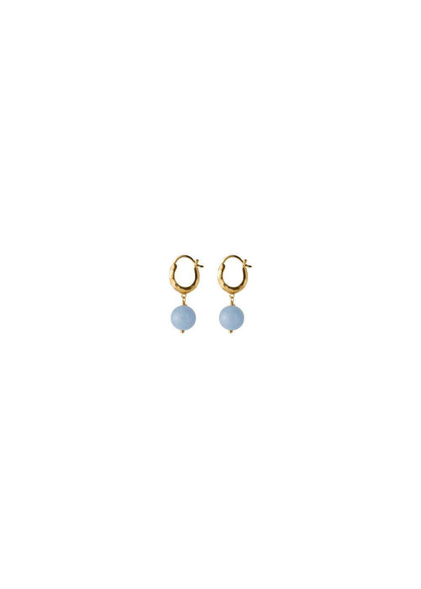 Blue Sky Earrings - Gold-Jewellery-Pernille Corydon-Butler Loftet