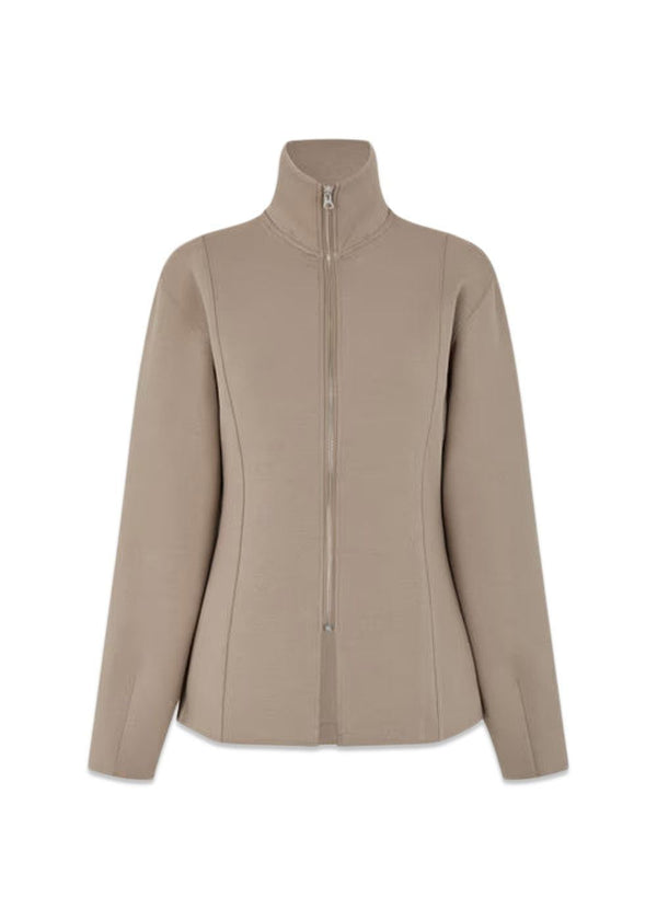 Bobo Zip Jacket - Mocha-Sweatshirts-Oval Square-Butler Loftet