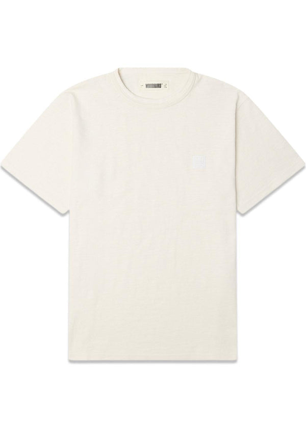 Bone Slub Tee - Off White-T-shirts-Woodbird-Butler Loftet