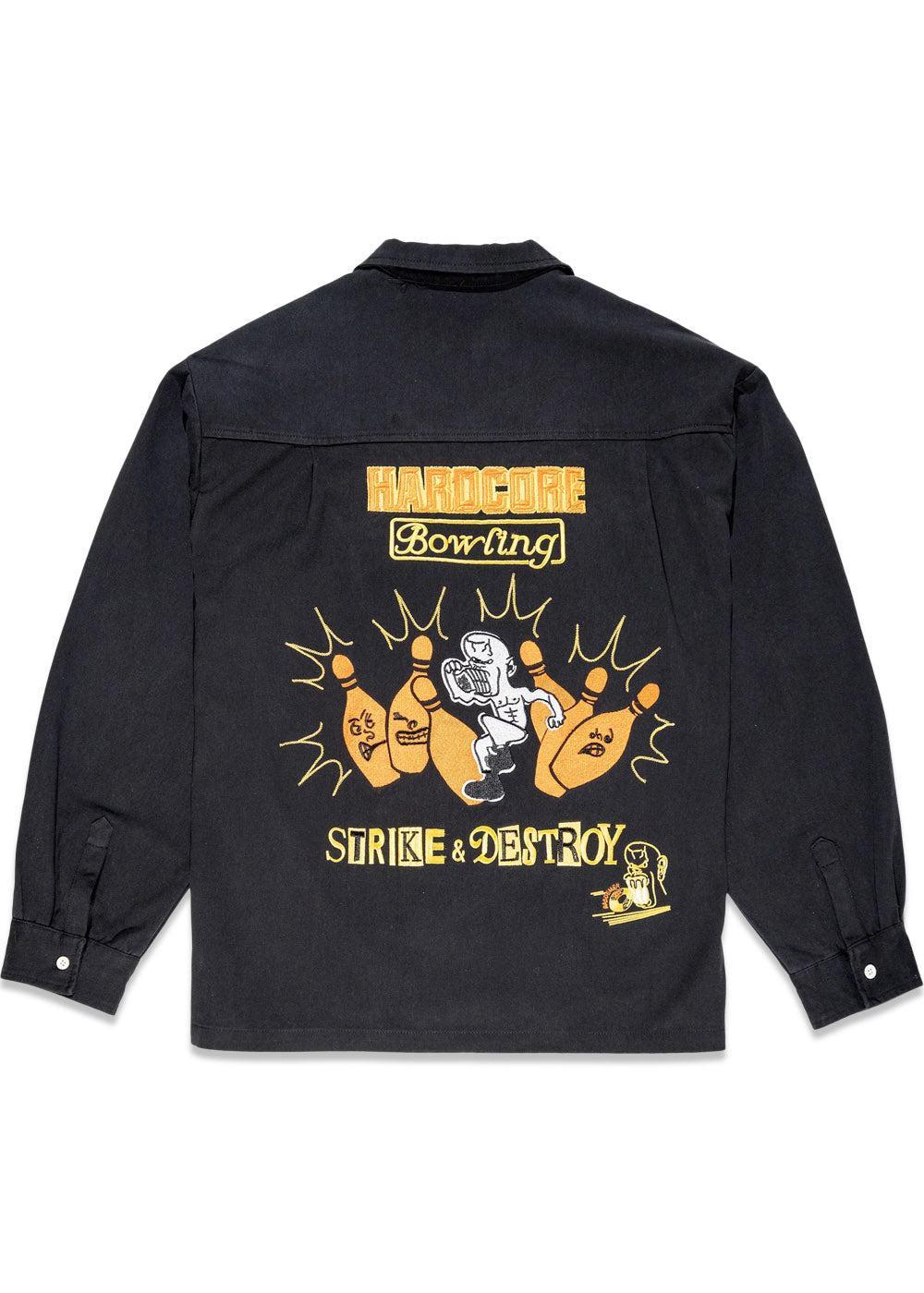 Bowling Shirt - Black-Shirts-Pas de Mer-Butler Loftet