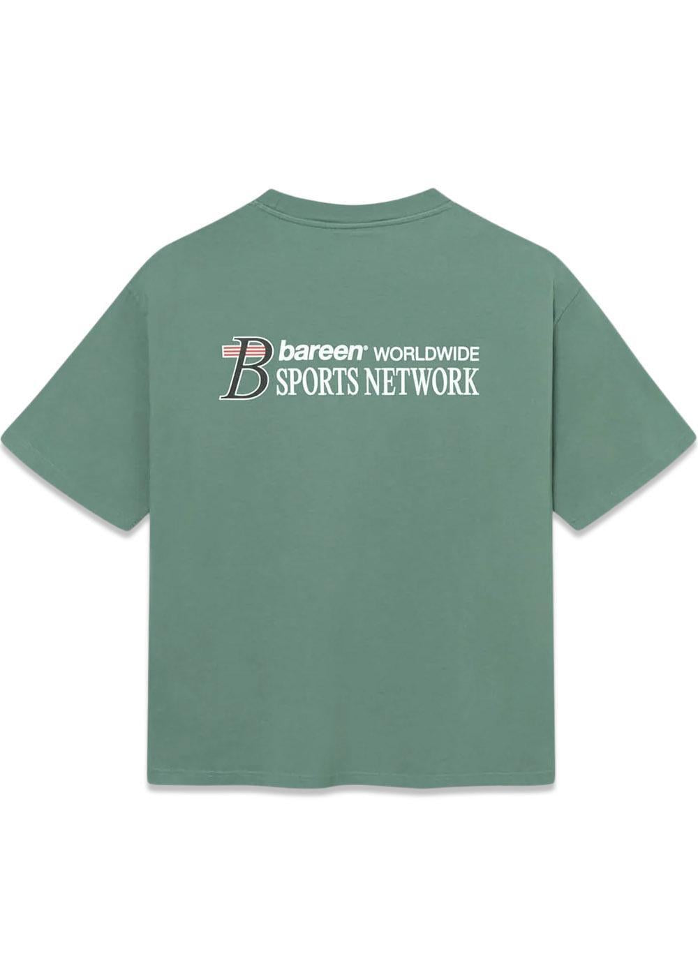 Box Fit T-Shirt - Sports Network - Trekking Green-T-shirts-Bareen-Butler Loftet