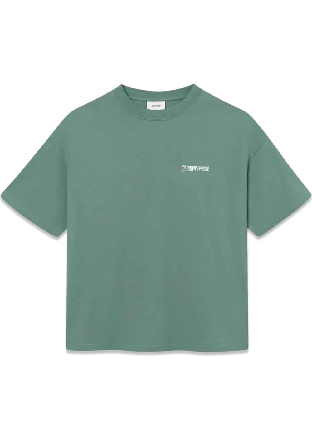 Box Fit T-Shirt - Sports Network - Trekking Green-T-shirts-Bareen-Butler Loftet