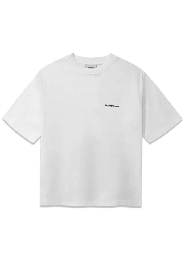 Box Fit T-shirt - Sponsored - White-T-shirts-Bareen-Butler Loftet