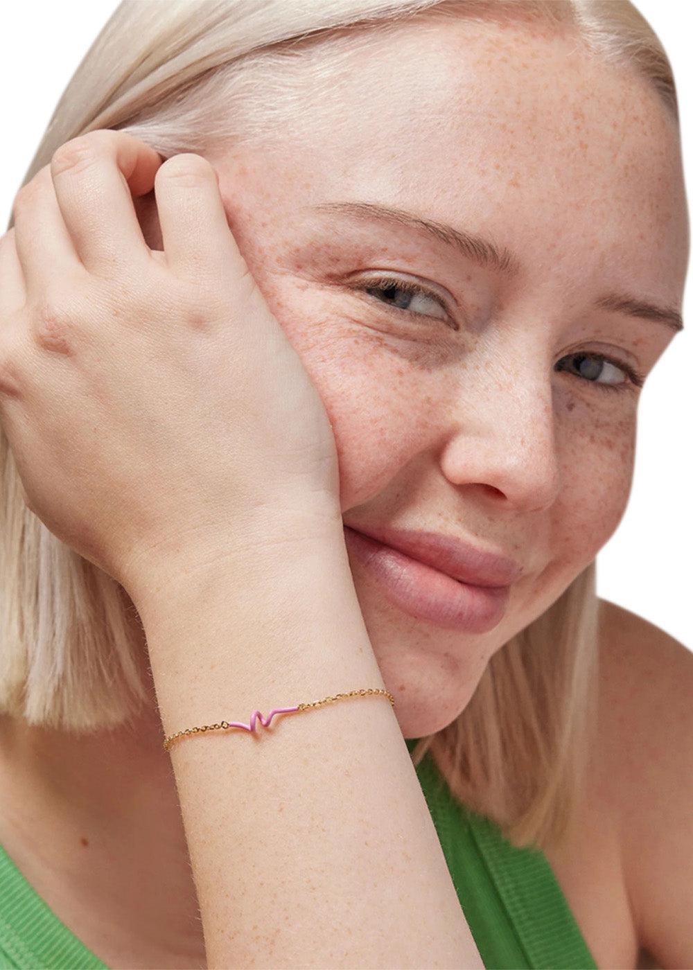 Bracelet, Twist - Pink-Jewellery-ENAMEL Copenhagen-Butler Loftet