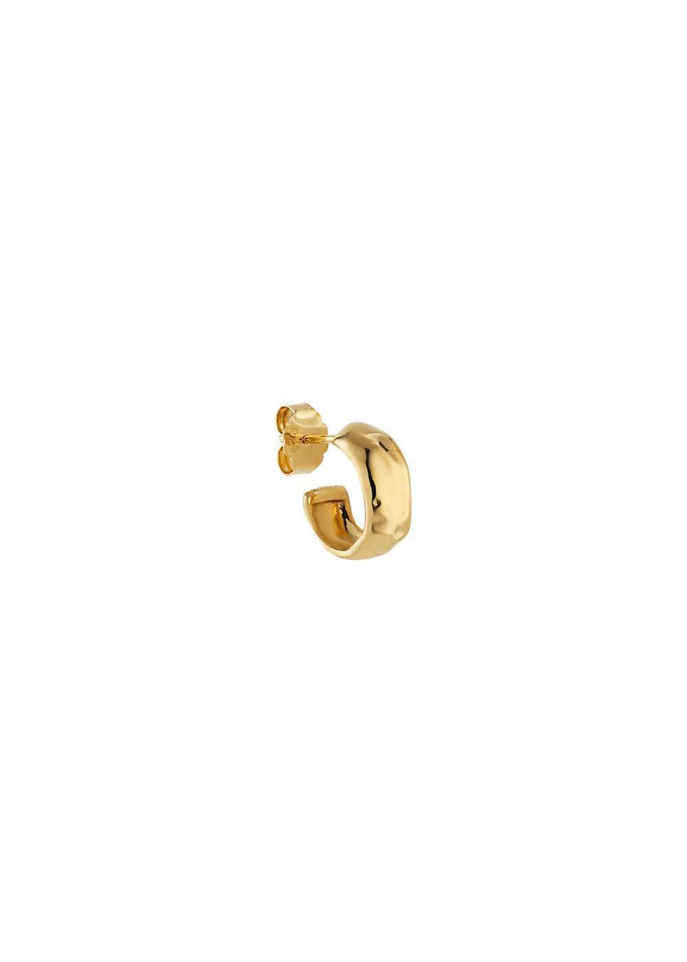 Bruised Heart Hoop - Gold-Plated Silver-Jewellery-Jane Kønig-Butler Loftet
