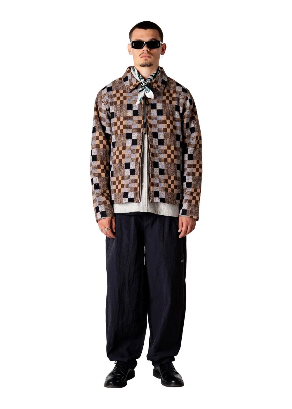 Buck Patch Jacket - Brown Check