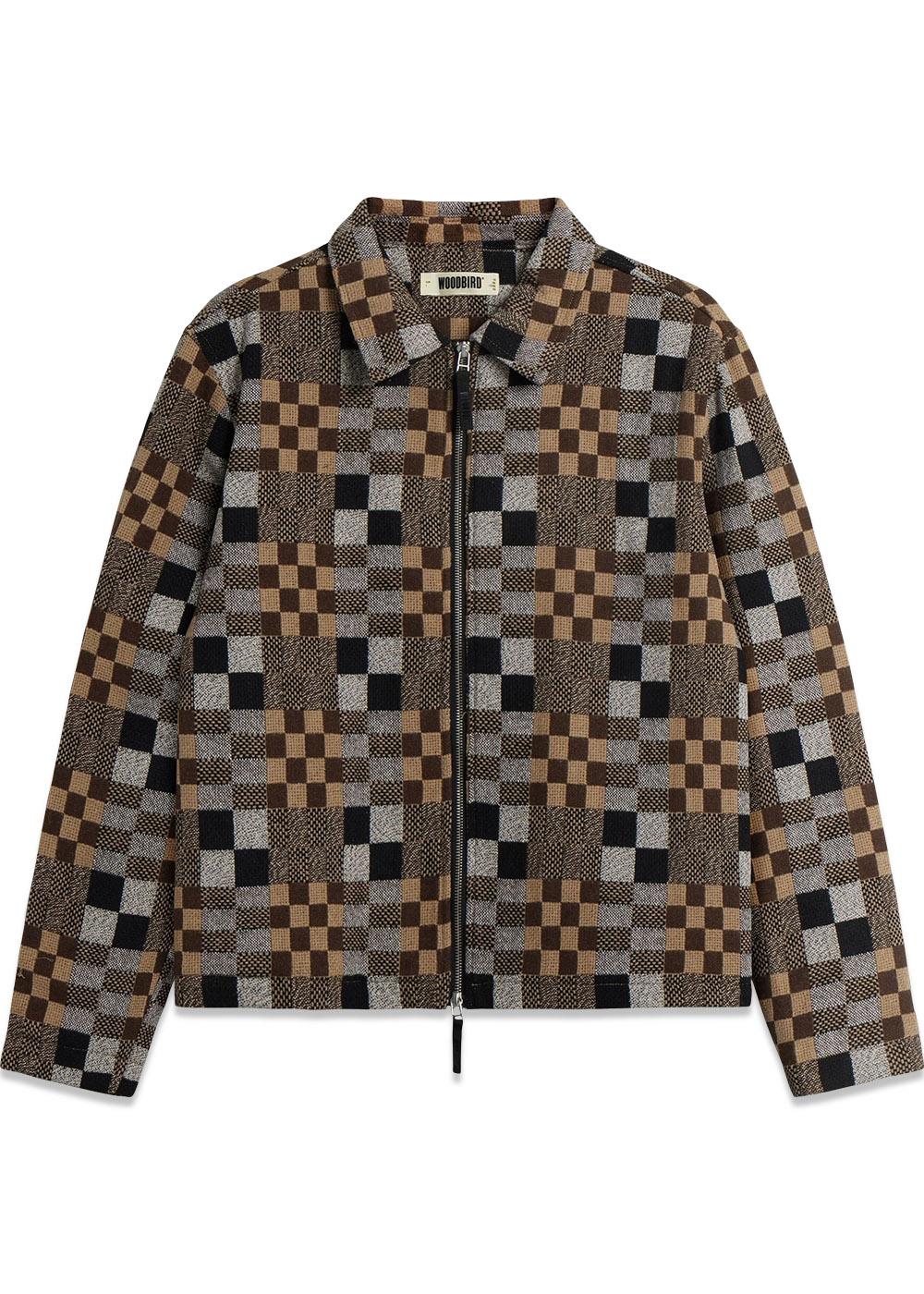 Buck Patch Jacket - Brown Check
