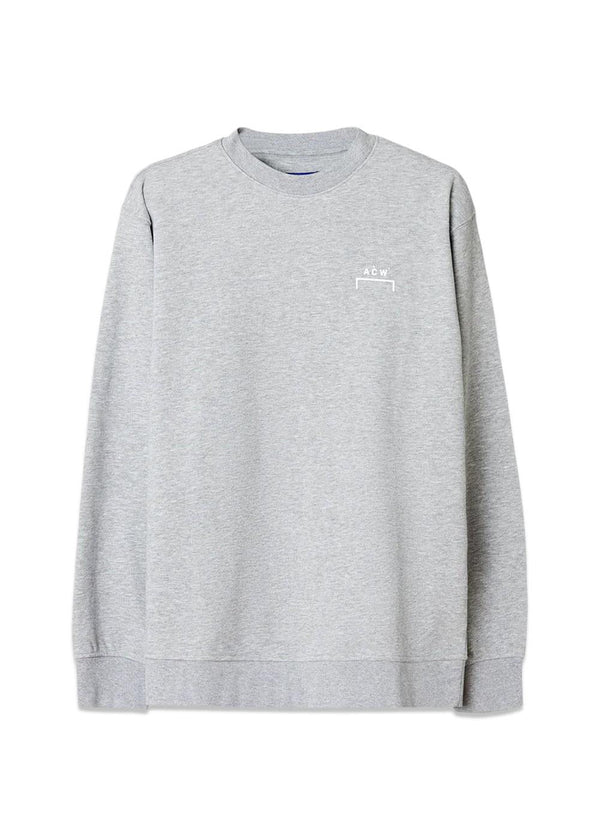 Burcham Logo Crew - Grey Marl-Sweatshirts-A-COLD-WALL*-Butler Loftet